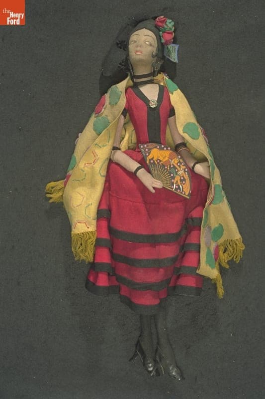 Spanish Dancer Cloth Doll, 1920-1935