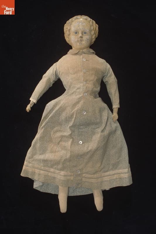 Papier Mache Doll, 1863-1892