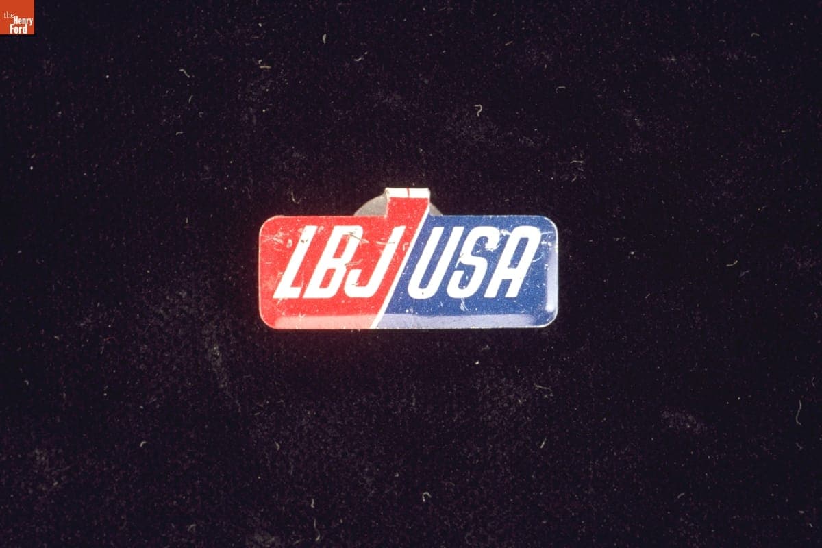 Lyndon Johnson Lapel Tab, 1964