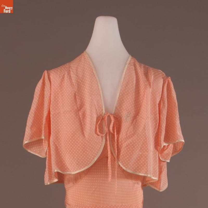 Bed Jacket, Worn by Elizabeth Parke Firestone, circa 1950