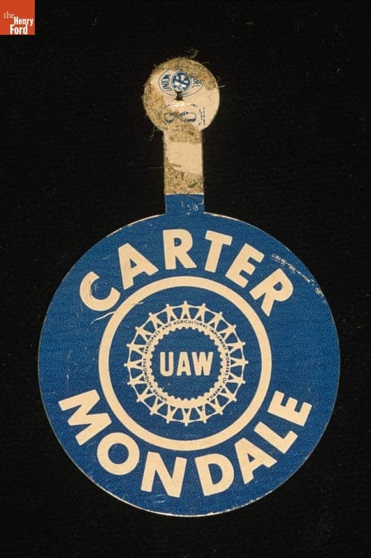 Carter-Mondale Campaign Button, 1976-1980