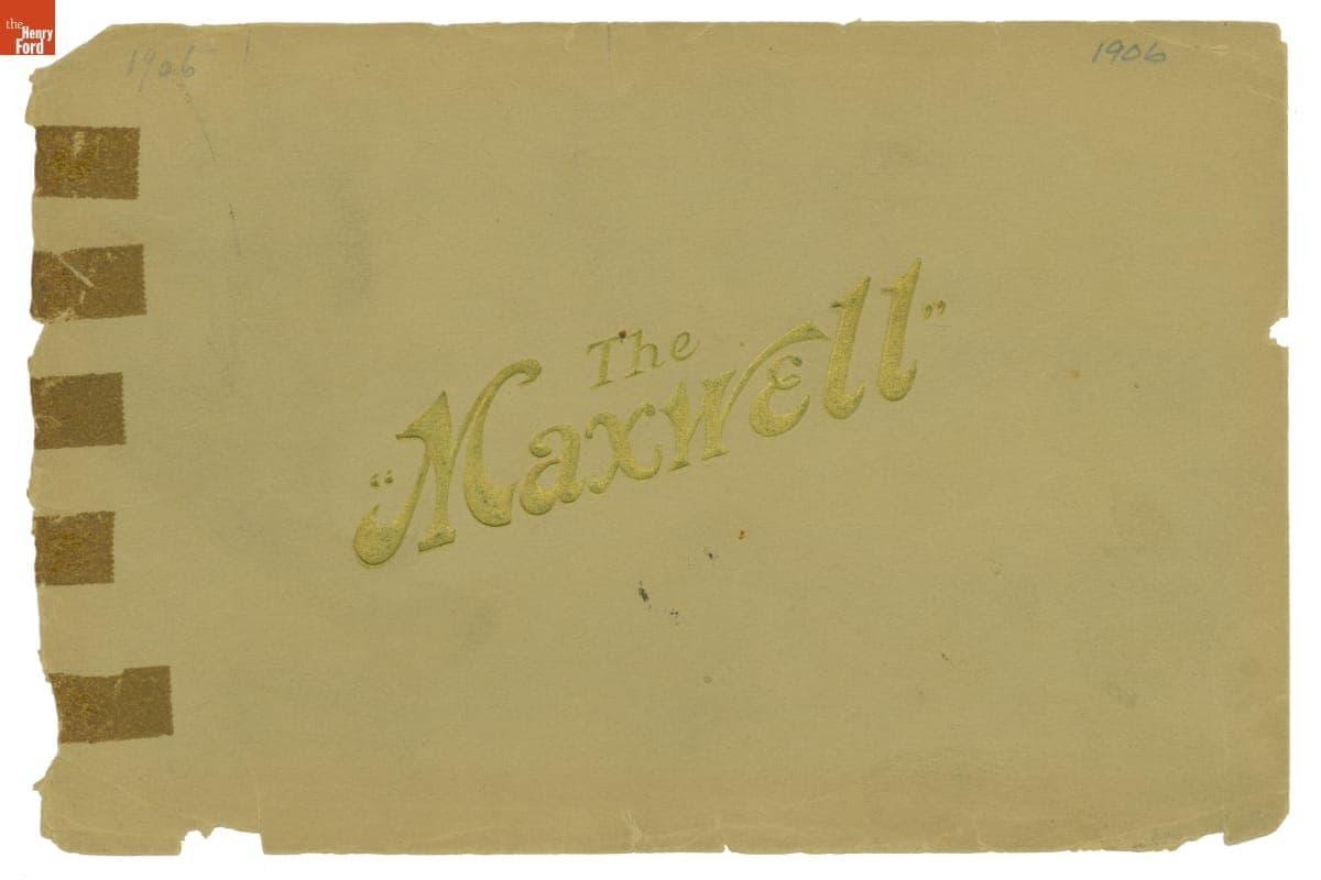 Sales Catalog for 1906 Maxwell Cars