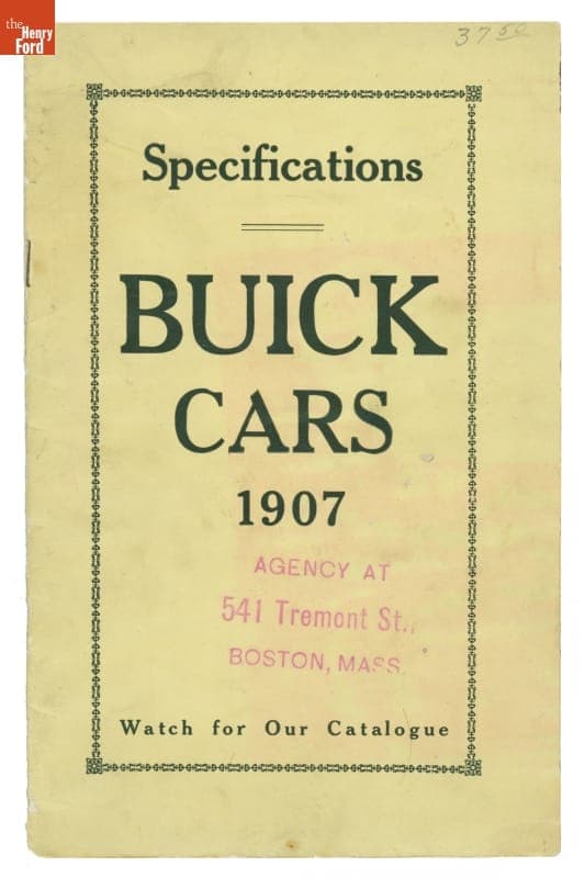 1907 Buick Sales Catalog