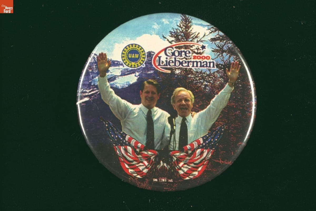"Gore Lieberman 2000" Button