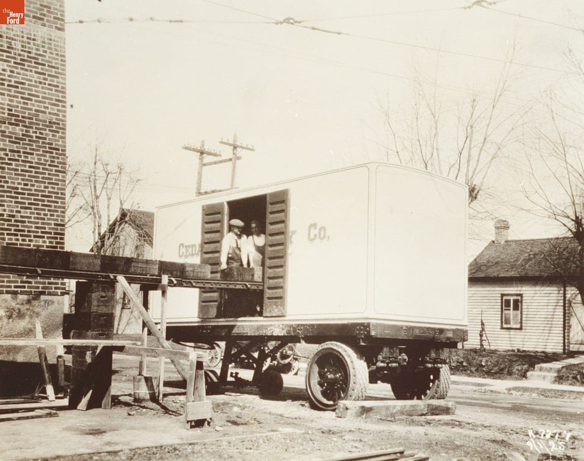 Warner Truck Trailer, "Cedarburg Dairy Co.," September 1925