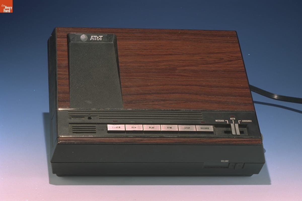 AT&T Model 2100 Telephone Answering Machine, circa 1983