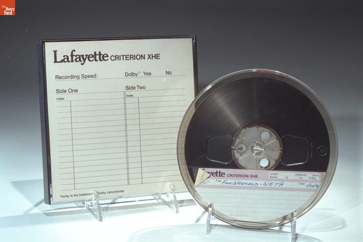 Tape Recording Featuring Radio Program "Folk Weekend" (WETA), 1978