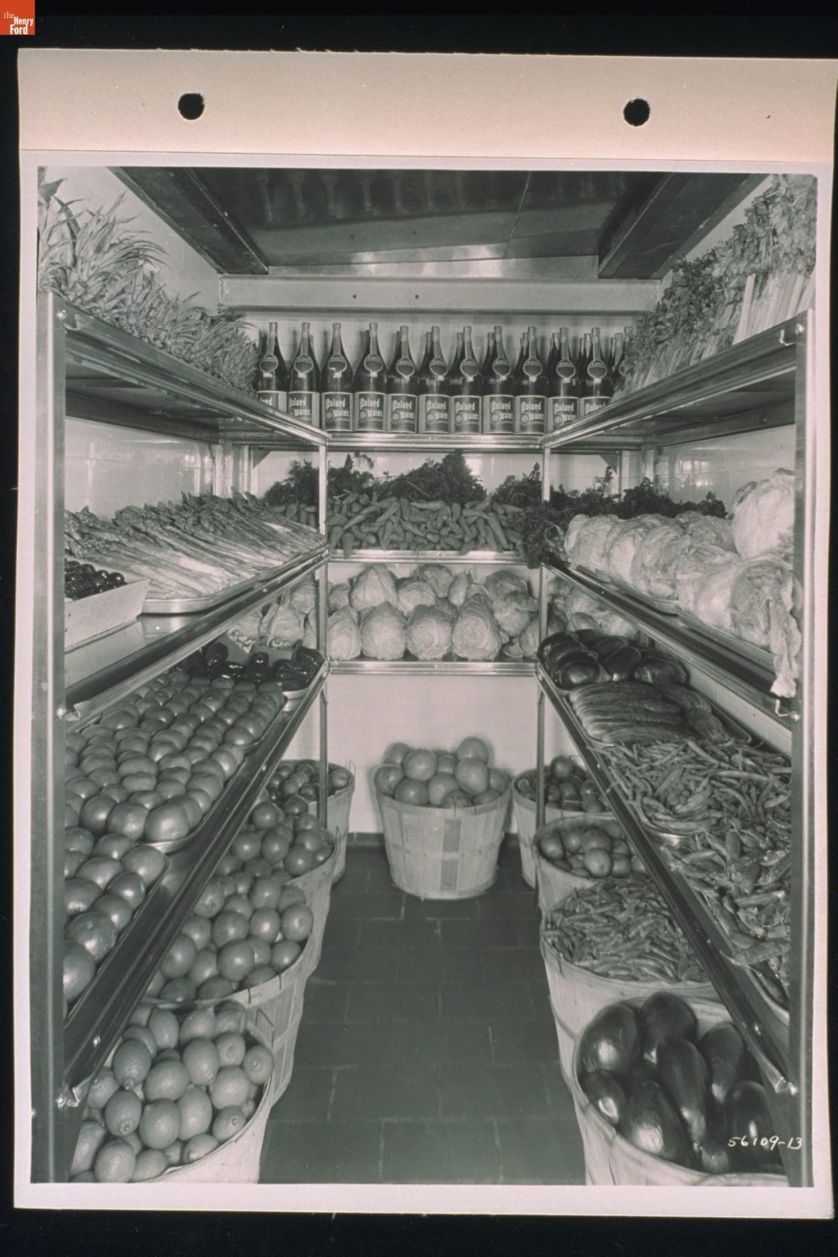 Vegetable Storage Room in a Ford Motor Company Cafeteria Kitchens, May 18, 1931