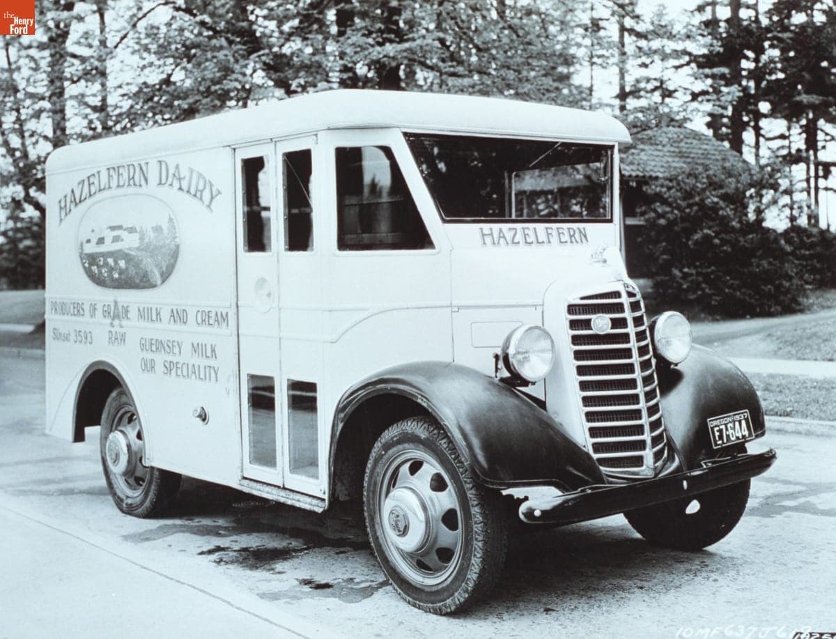 1937 Mack Junior Model 10MF Delivery Truck, "Hazelfern Dairy," June 1937