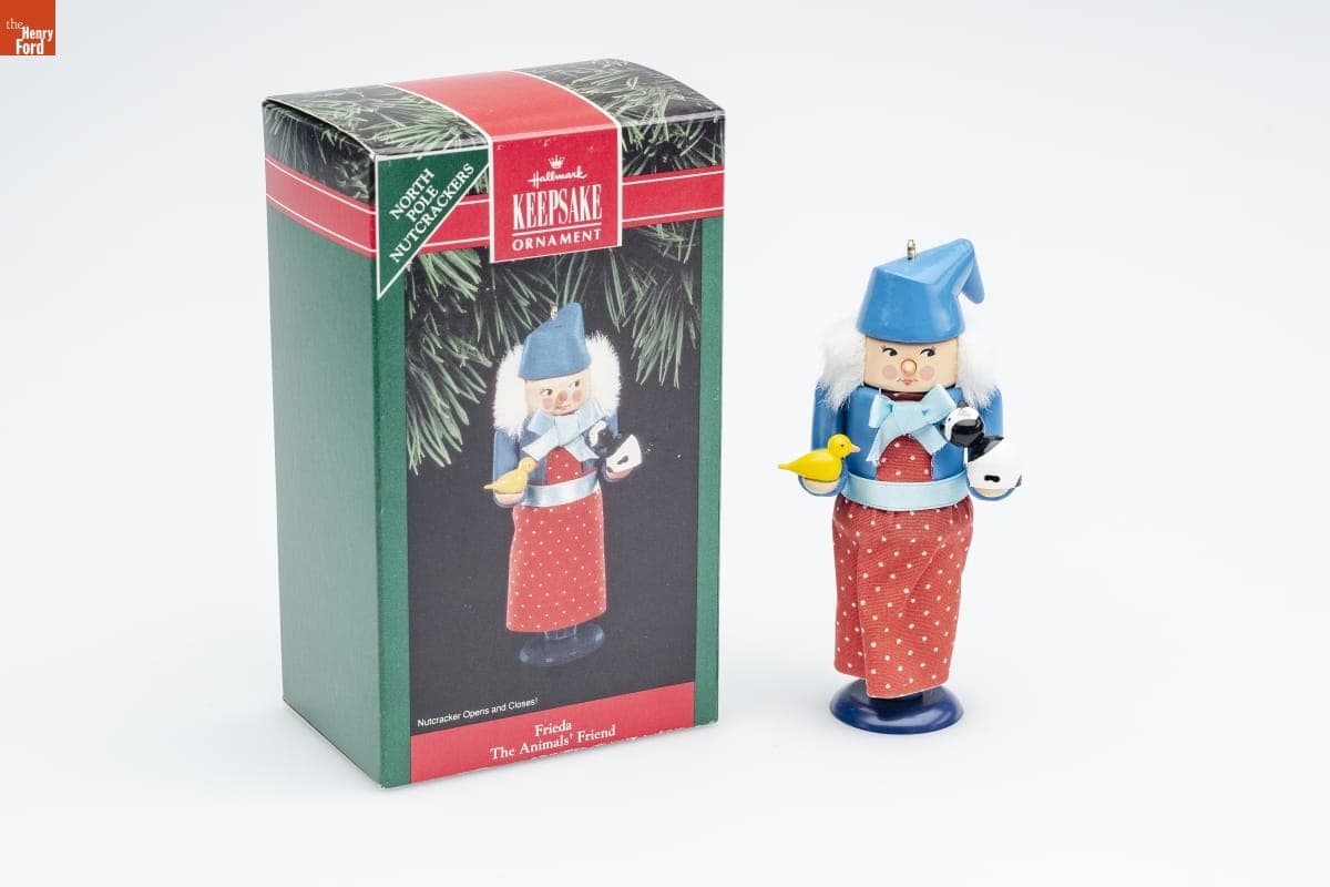 Hallmark "North Pole Nutcrackers Collection: Frieda The Animals' Friend" Christmas Ornament, 1992