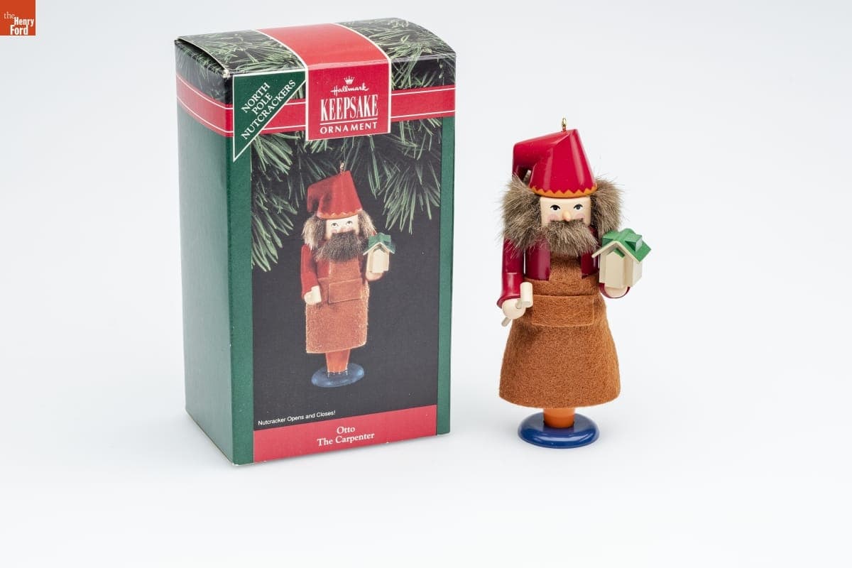 Hallmark "North Pole Nutcrackers Collection: Otto The Carpenter" Christmas Ornament, 1992