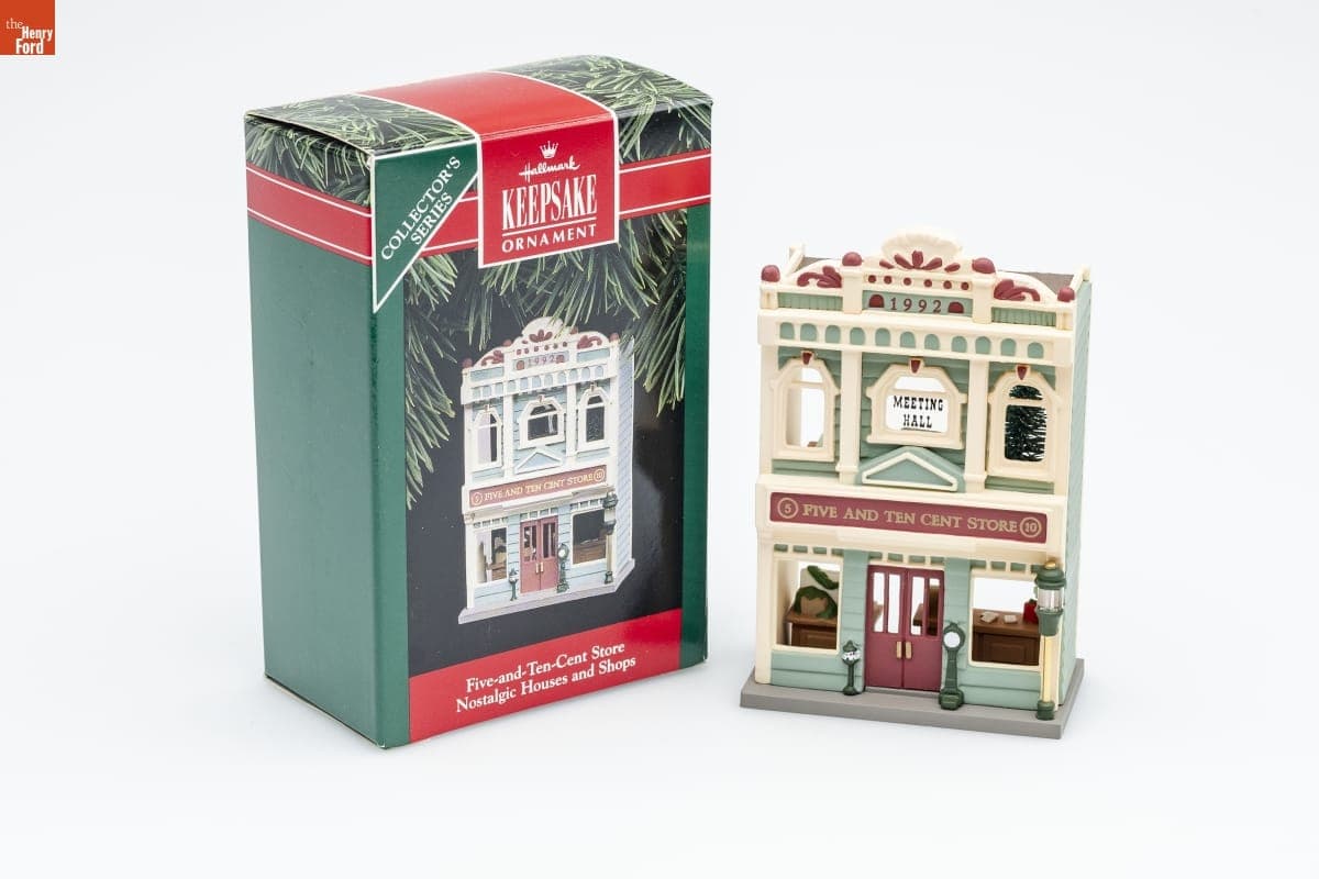 Hallmark "Nostalgic Houses and Shops Series: Five-and-Ten-Cent Store" Christmas Ornament, 1992