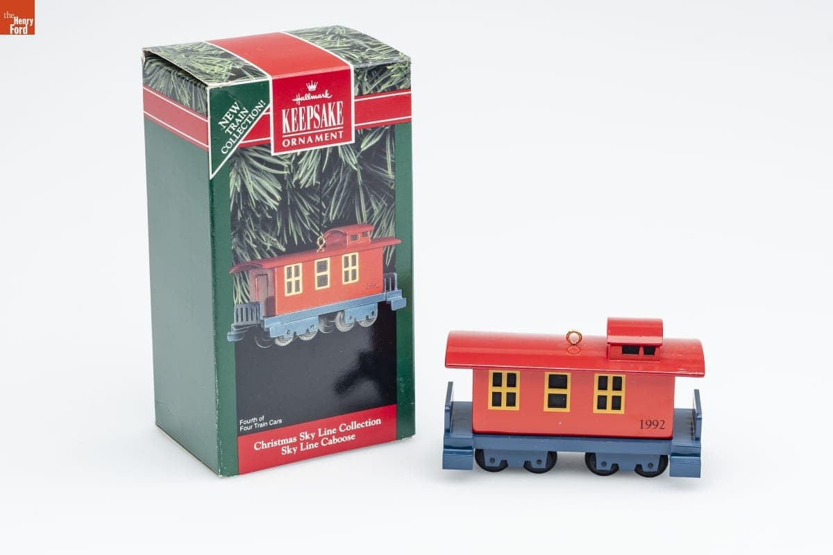 Hallmark "Christmas Sky Line Collection: Sky Line Caboose" Christmas Ornament, 1992