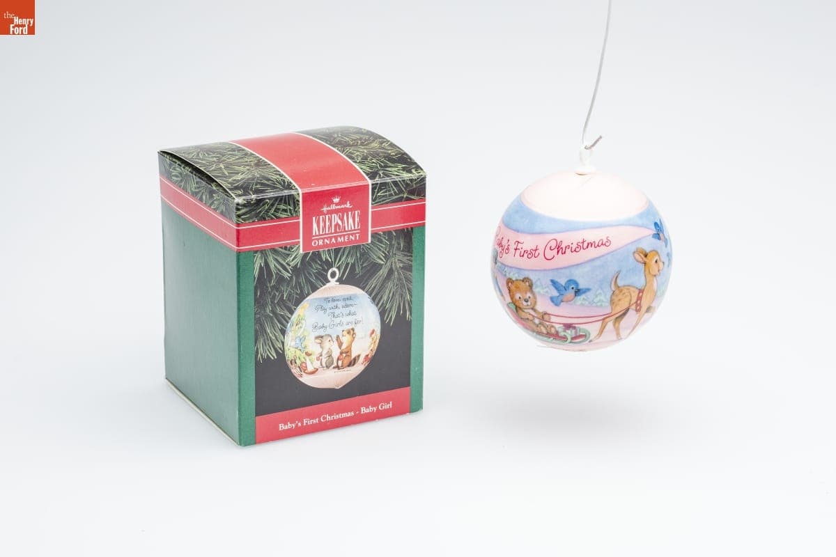 Hallmark "Baby's First Christmas - Baby Girl" Christmas Ornament, 1992