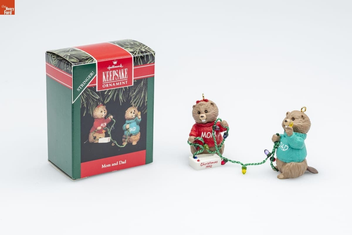 Hallmark "Mom and Dad" Christmas Ornament, 1992