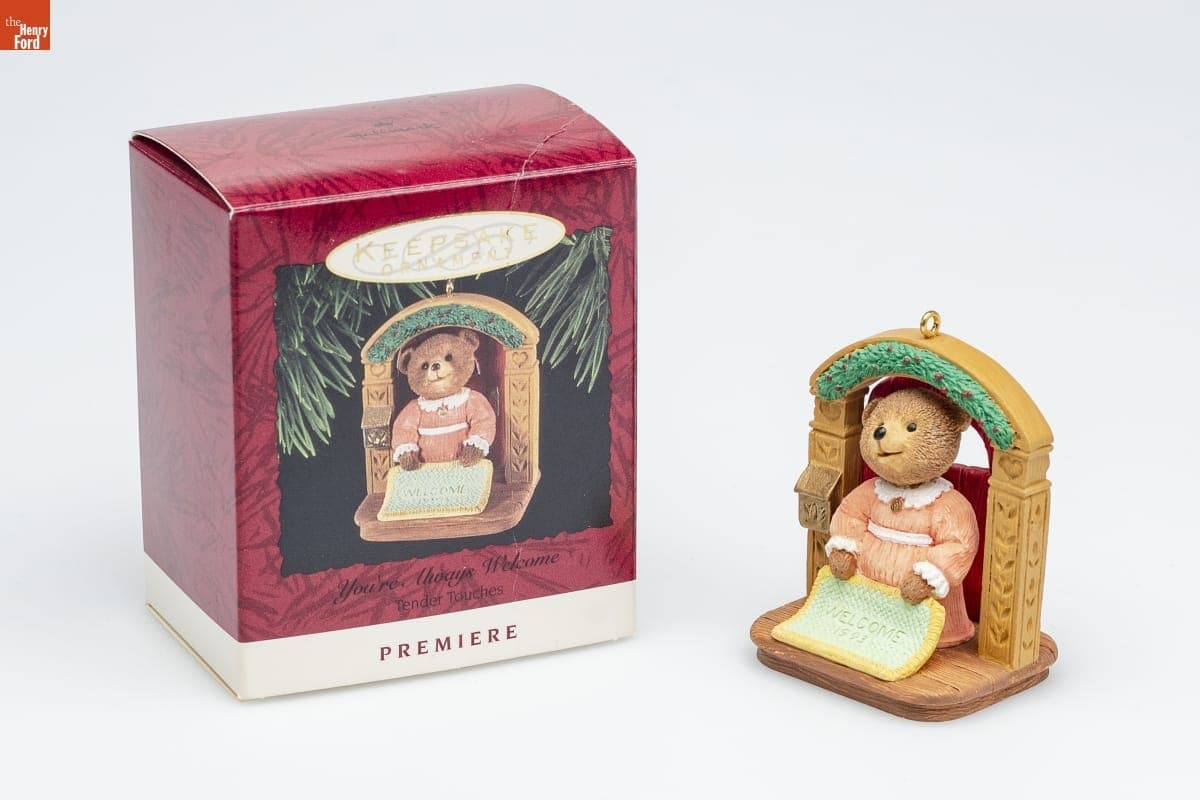 Hallmark "Tender Touches: You're Always Welcome" Christmas Ornament, 1993