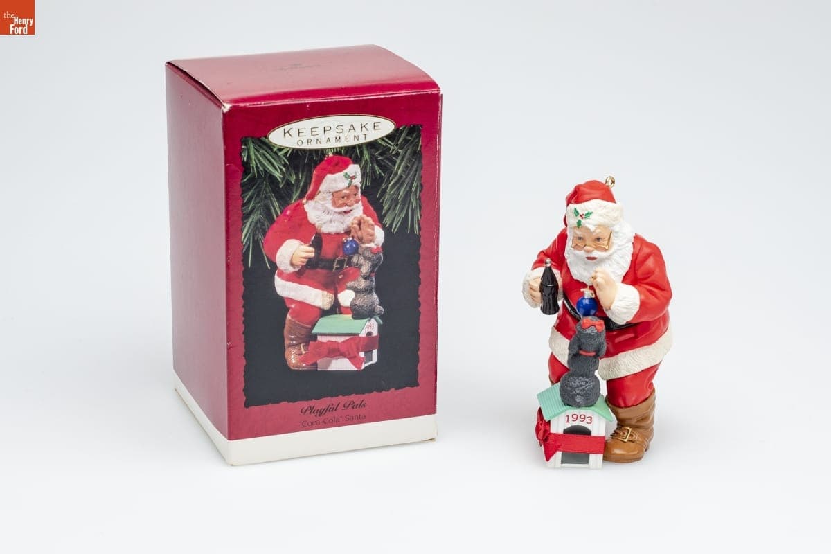 Hallmark "Coca-Cola Santa: Playful Pals" Christmas Ornament, 1993