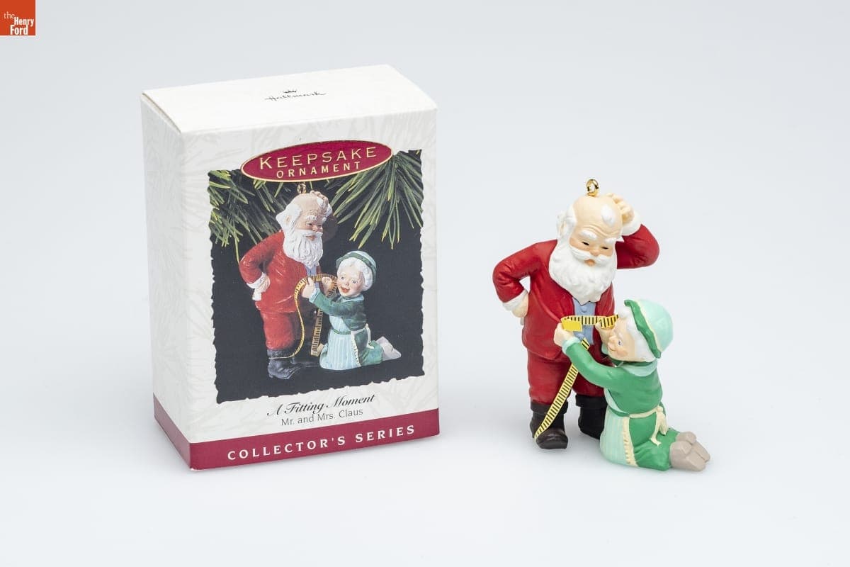 Hallmark "Mr. and Mrs. Claus Series: A Fitting Moment" Christmas Ornament, 1993