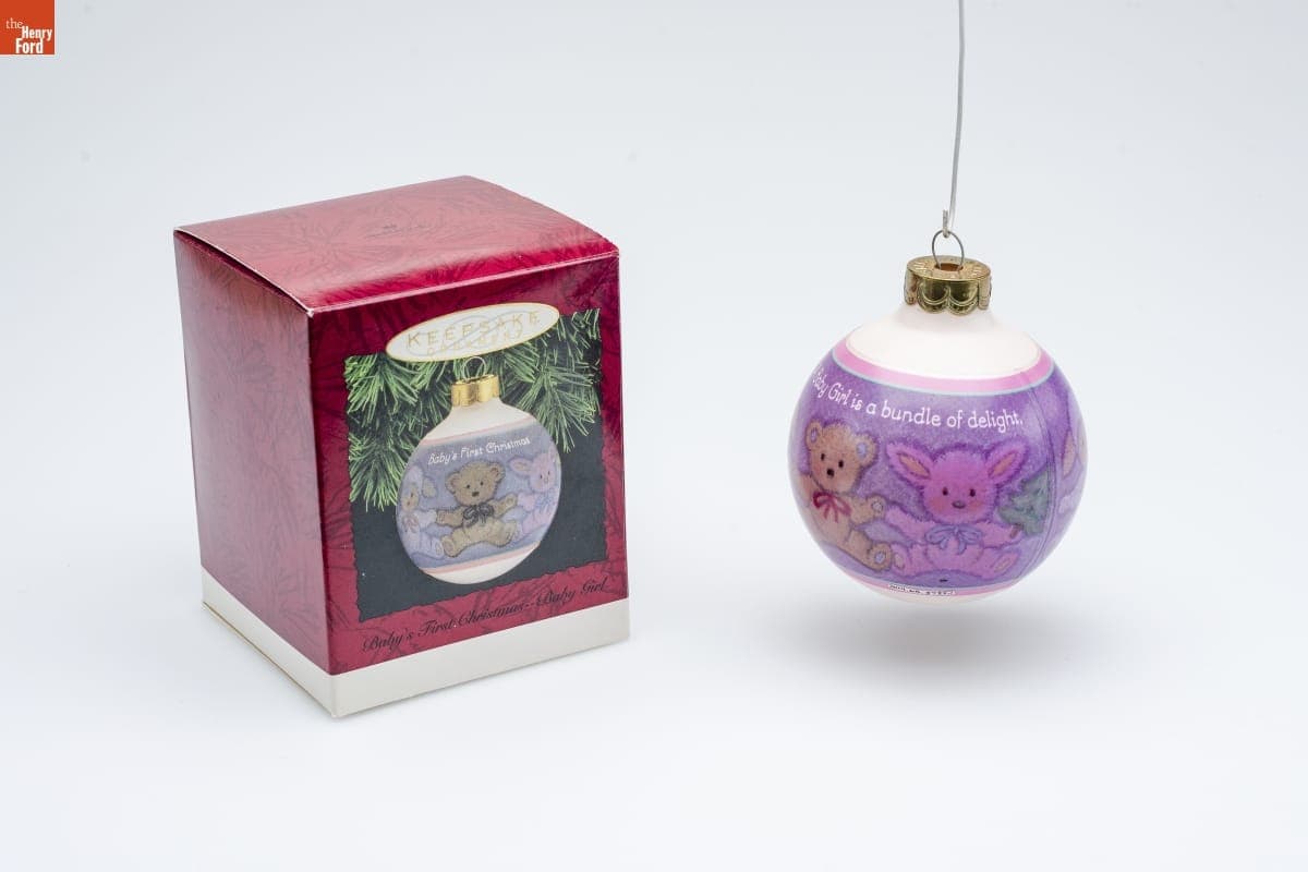 Hallmark "Baby's First Christmas - Baby Girl" Christmas Ornament, 1993