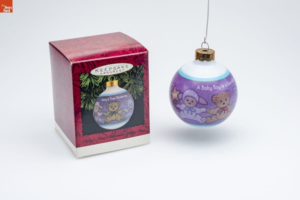 Hallmark "Baby's First Christmas - Baby Boy" Christmas Ornament, 1993