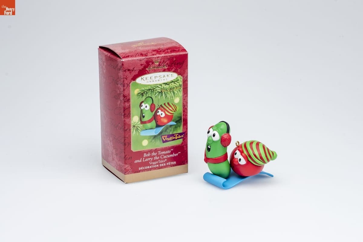Hallmark "VeggieTales: Bob the Tomato and Larry the Cucumber" Christmas Ornament, 2000