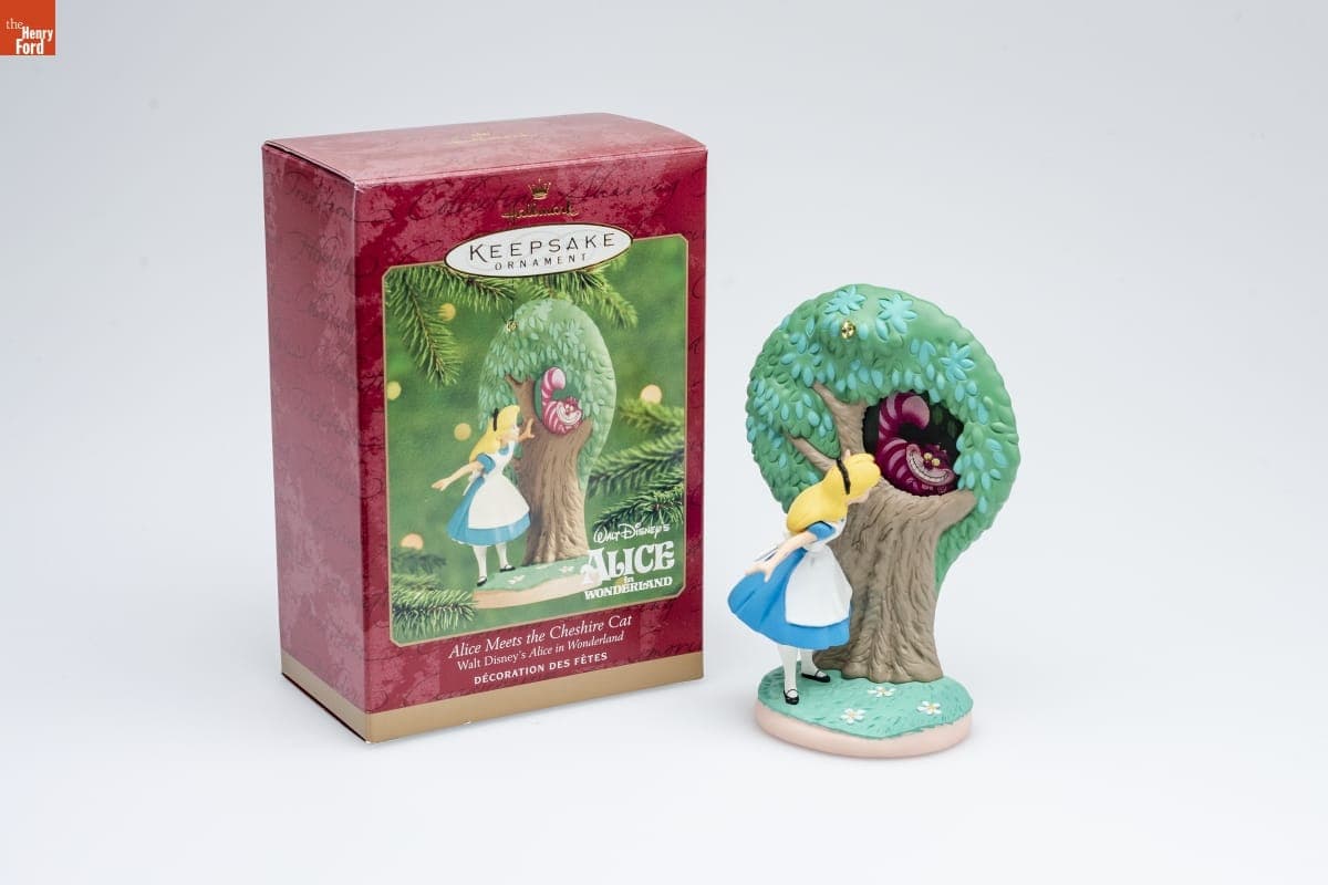 Hallmark "Walt Disney's Alice in Wonderland: Alice Meets the Cheshire Cat" Christmas Ornament, 2000