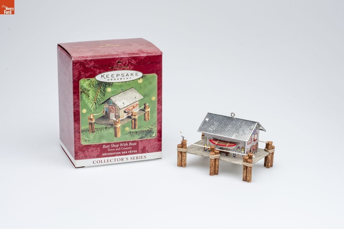 Hallmark "Town and Country Series: Bait Shop With Boat" Christmas Ornament, 2000