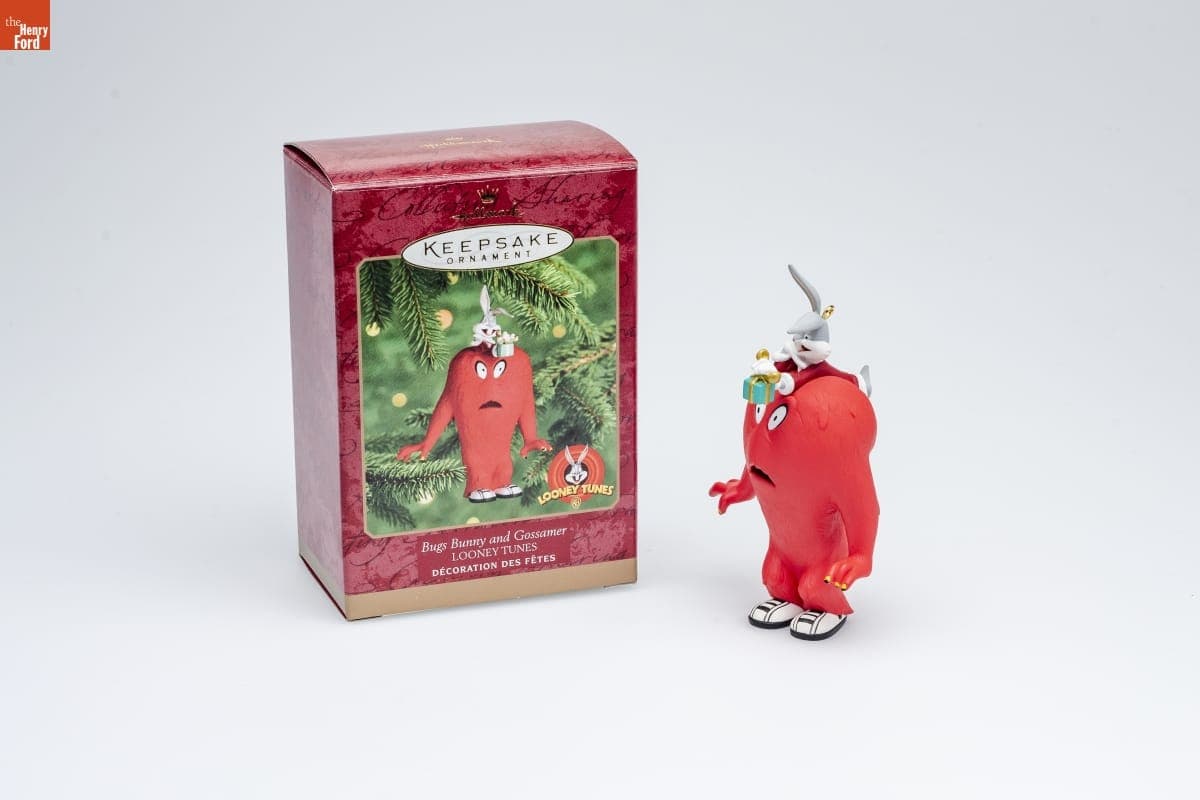 Hallmark "LOONEY TUNES: Bugs Bunny and Gossamer" Christmas Ornament, 2000
