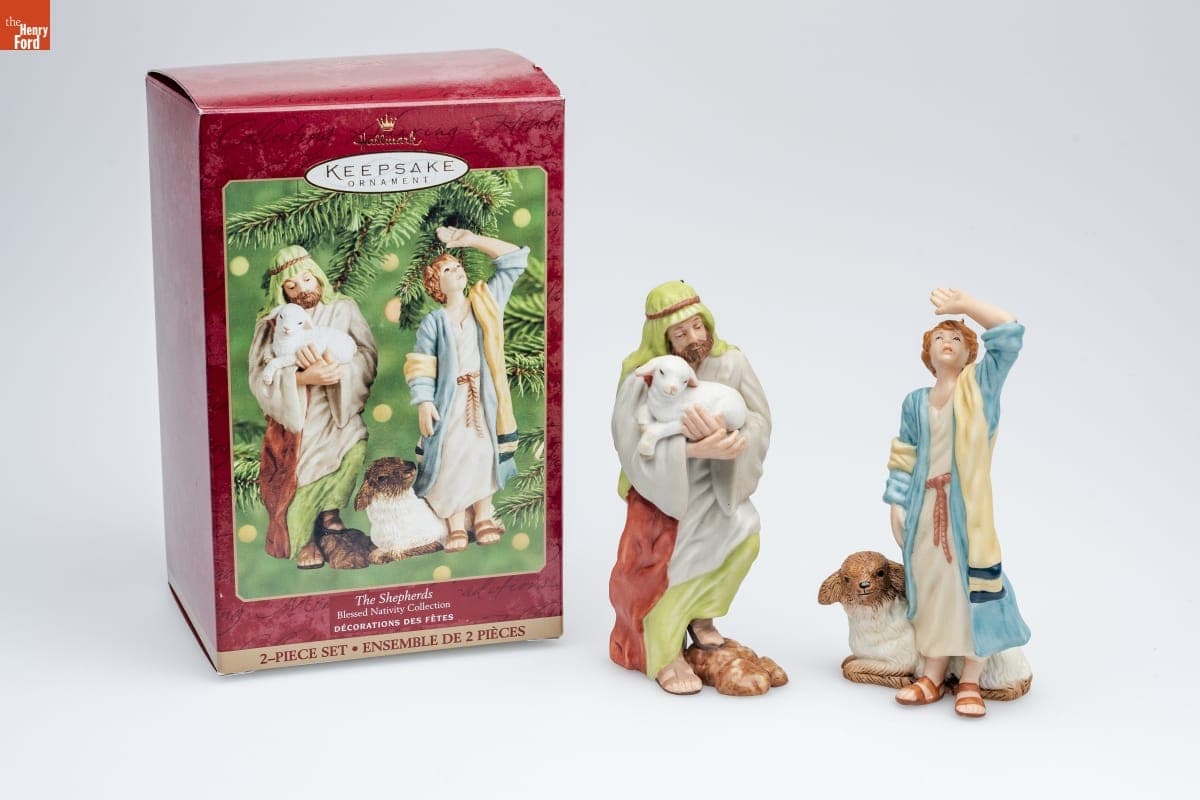Hallmark "Blessed Nativity Collection: The Shepherds" Christmas Ornaments, 2000