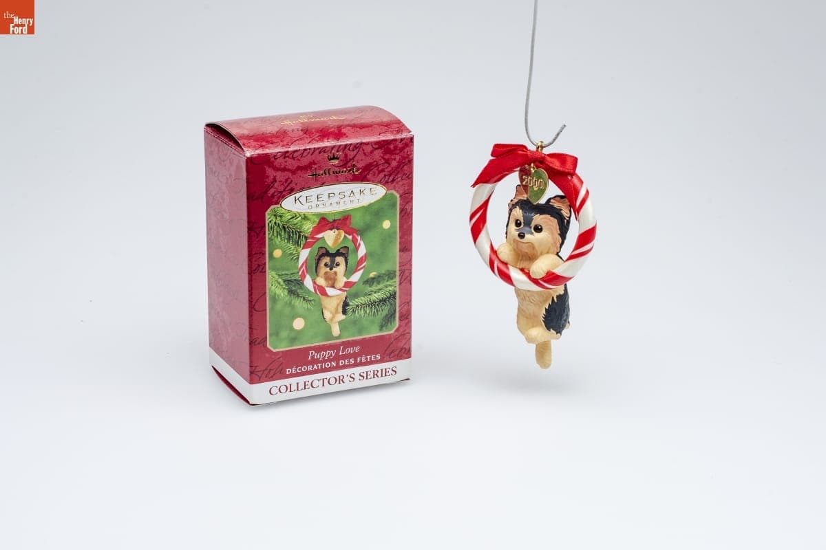 Hallmark "Puppy Love Series" Christmas Ornament, 2000