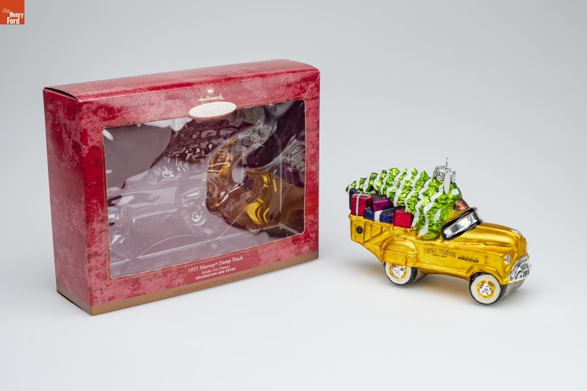 Hallmark "Crown Reflections Collection: 1955 Murray Dump Truck Kiddie Car Classics" Christmas Ornament, 2000