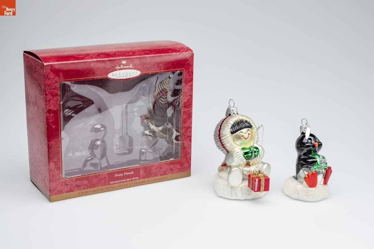 Hallmark "Crown Reflections Collection: Frosty Friends" Christmas Ornaments, 2000
