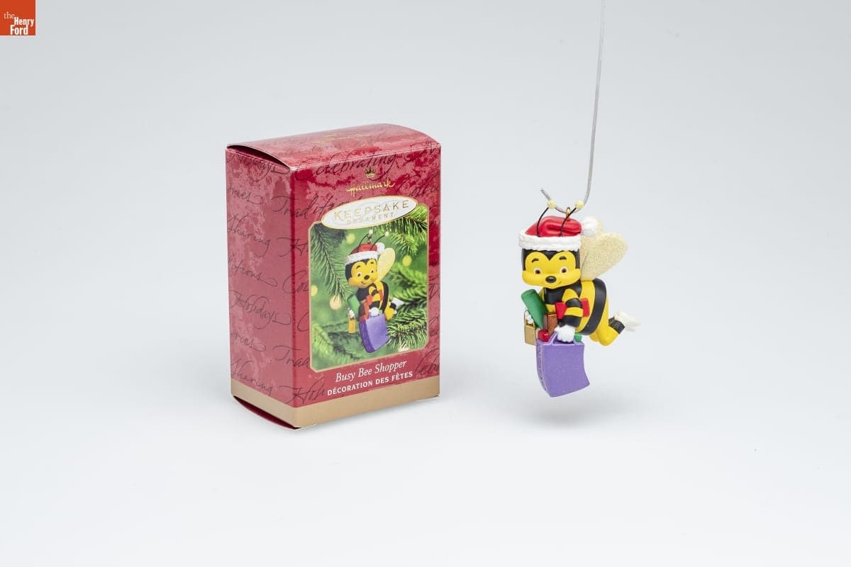 Hallmark "Busy Bee Shopper" Christmas Ornament, 2000