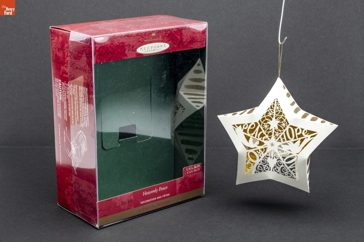 Hallmark "Laser Gallery Collection: Heavenly Peace" Christmas Ornament, 2000