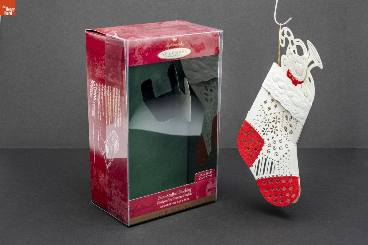 Hallmark "Laser Gallery Collection: Fun-Stuffed Stocking" Christmas Ornament, 2000