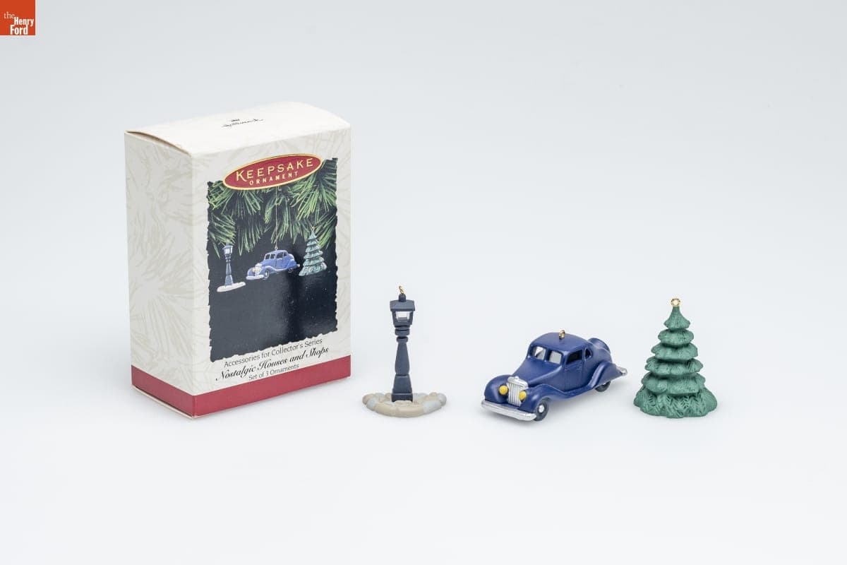 Hallmark "Nostalgic Houses and Shops Series: Accessories for Collector's Series" Christmas Ornaments, 1995