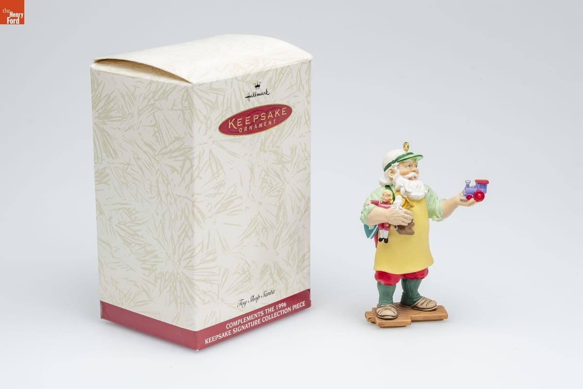 Hallmark "Keepsake Signature Collection: Toy Shop Santa" Collector's Club Christmas Ornament, 1996