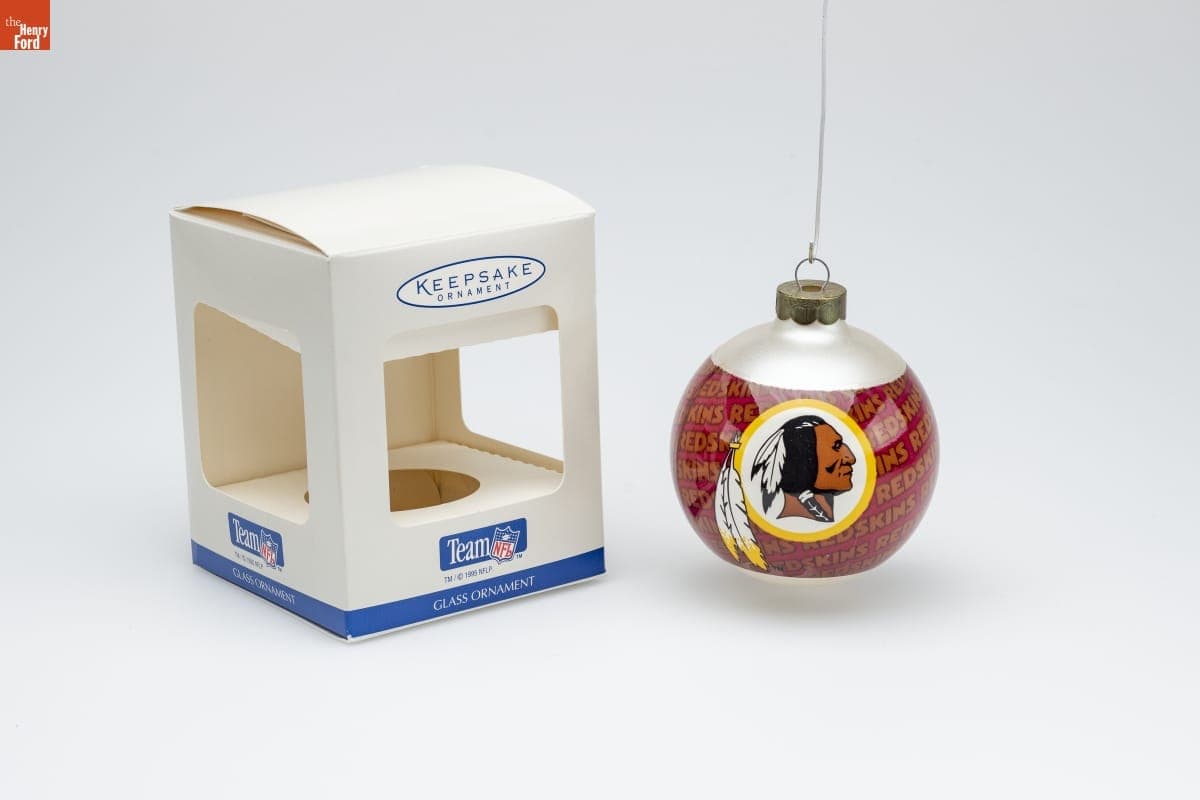 Hallmark "Team NFL: Washington Redskins" Christmas Ornament, 1995