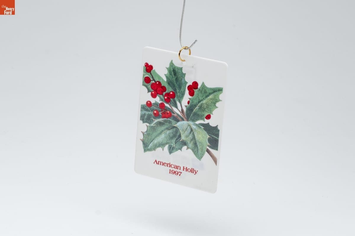 Ensemble "American Holly Stamp" Christmas Ornament, 1997