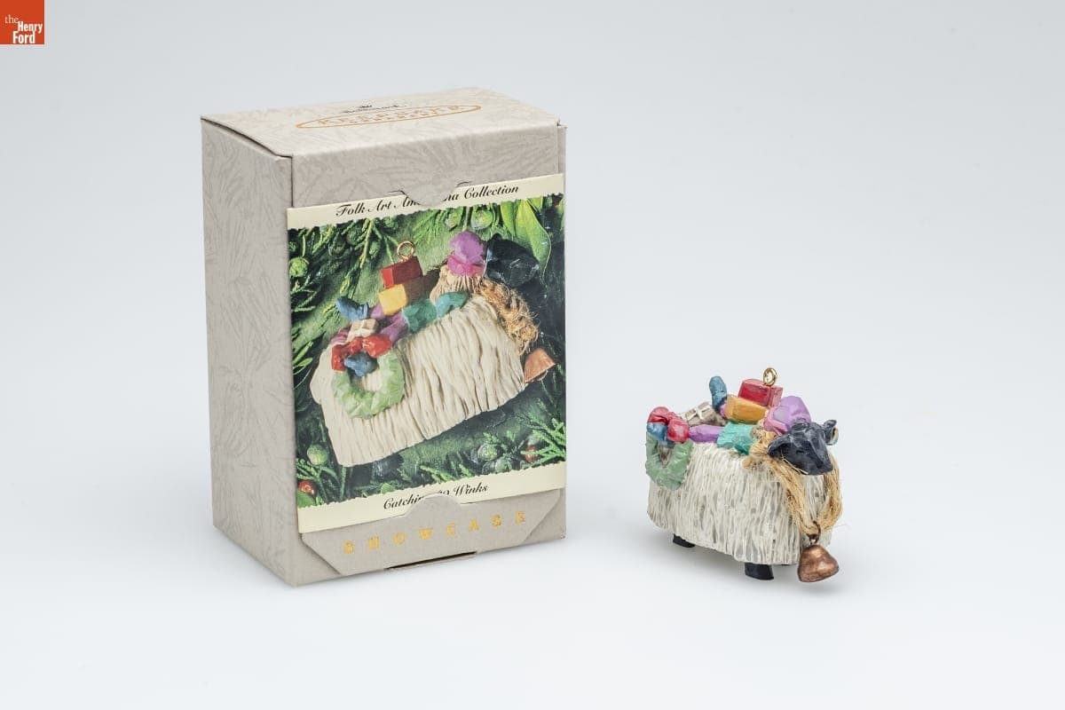 Hallmark "Folk Art Americana Collection: Catching 40 Winks" Christmas Ornament, 1994