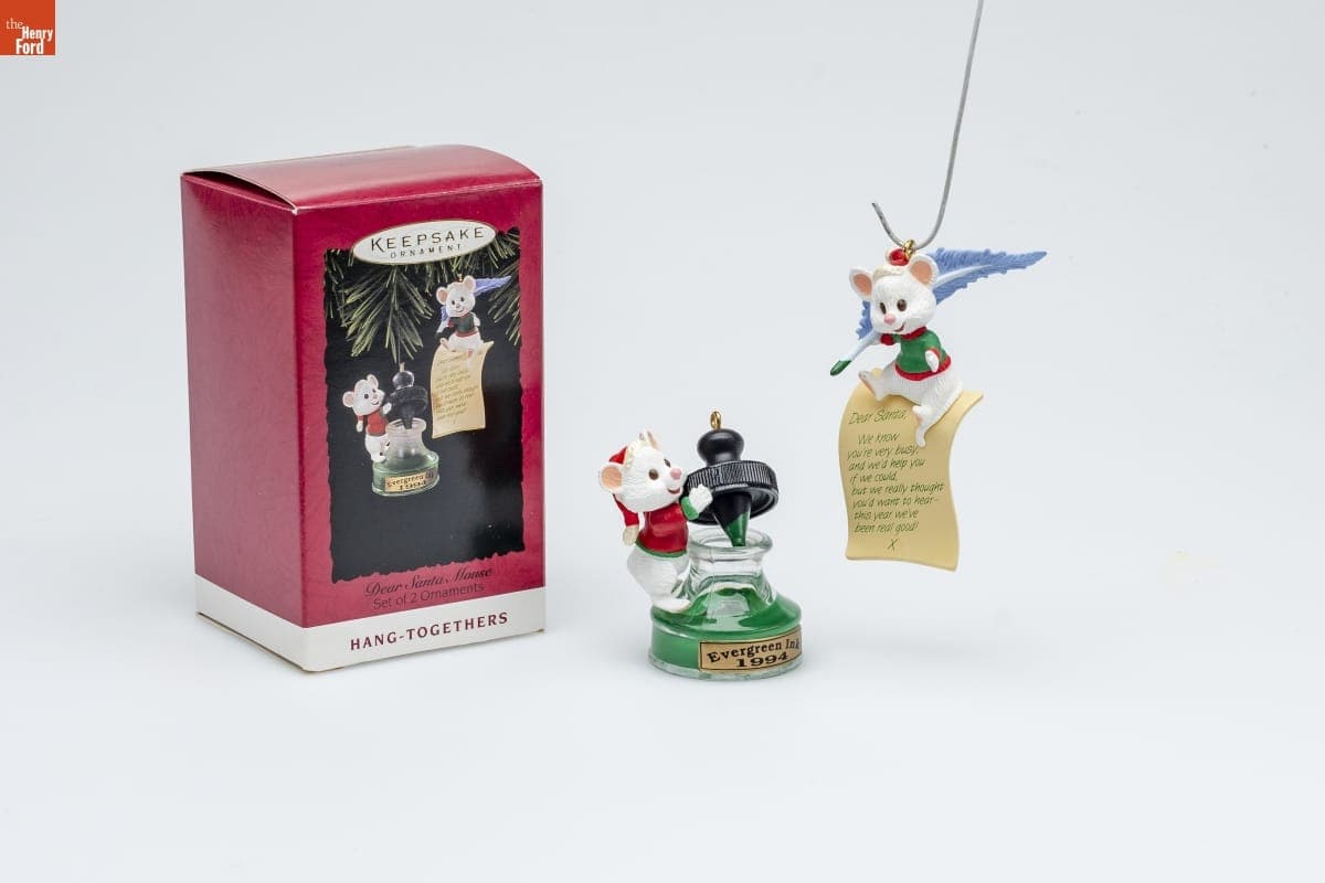 Hallmark "Dear Santa Mouse" Christmas Ornament, 1994