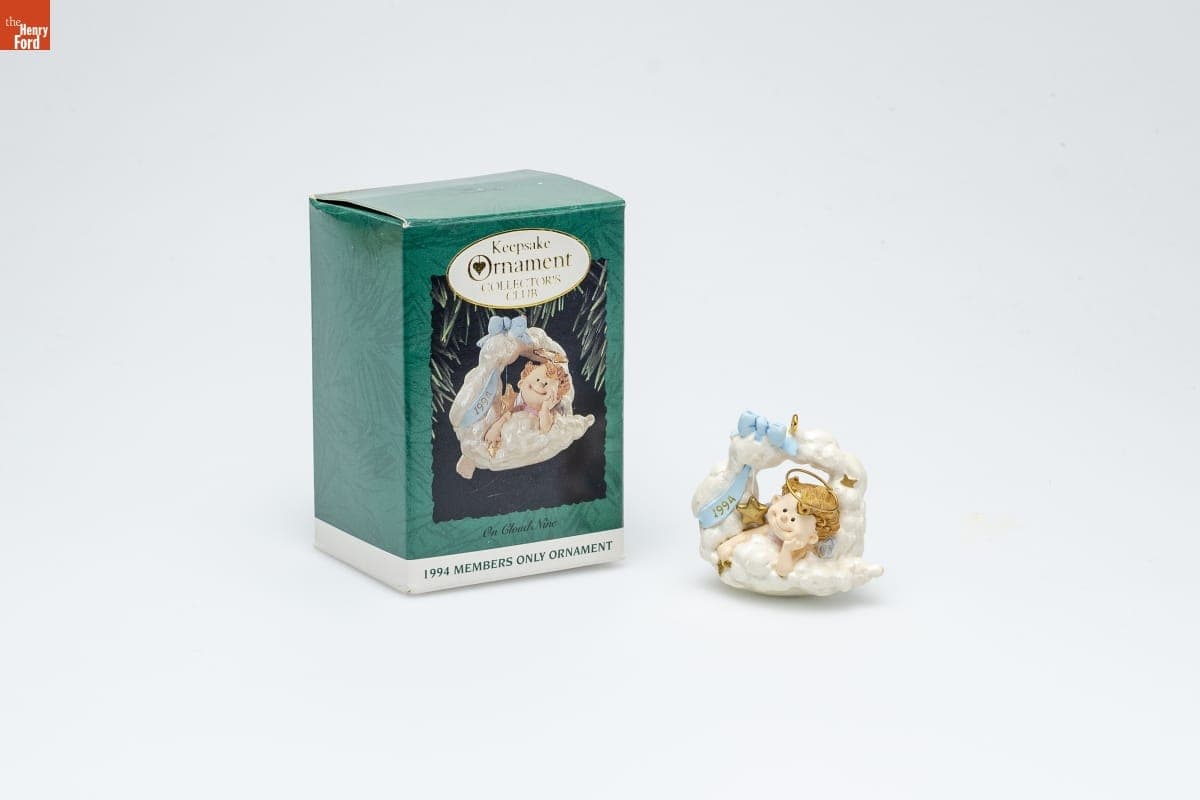 Hallmark "On Cloud Nine" Collector's Club Christmas Ornament, 1994