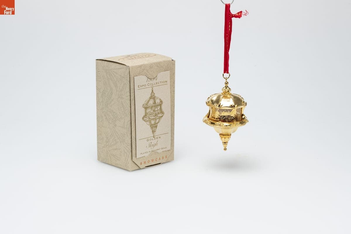Hallmark "1994 Expo Collection: Golden Sleigh" Christmas Ornament