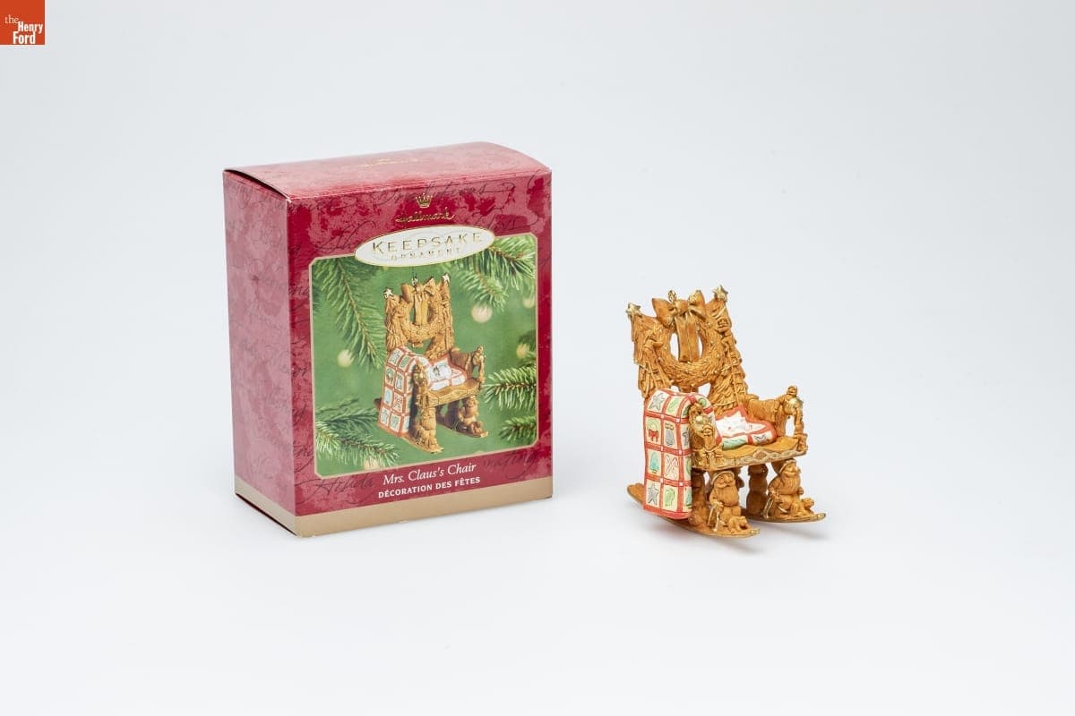 Hallmark "Mrs. Claus's Chair" Christmas Ornament, 2001