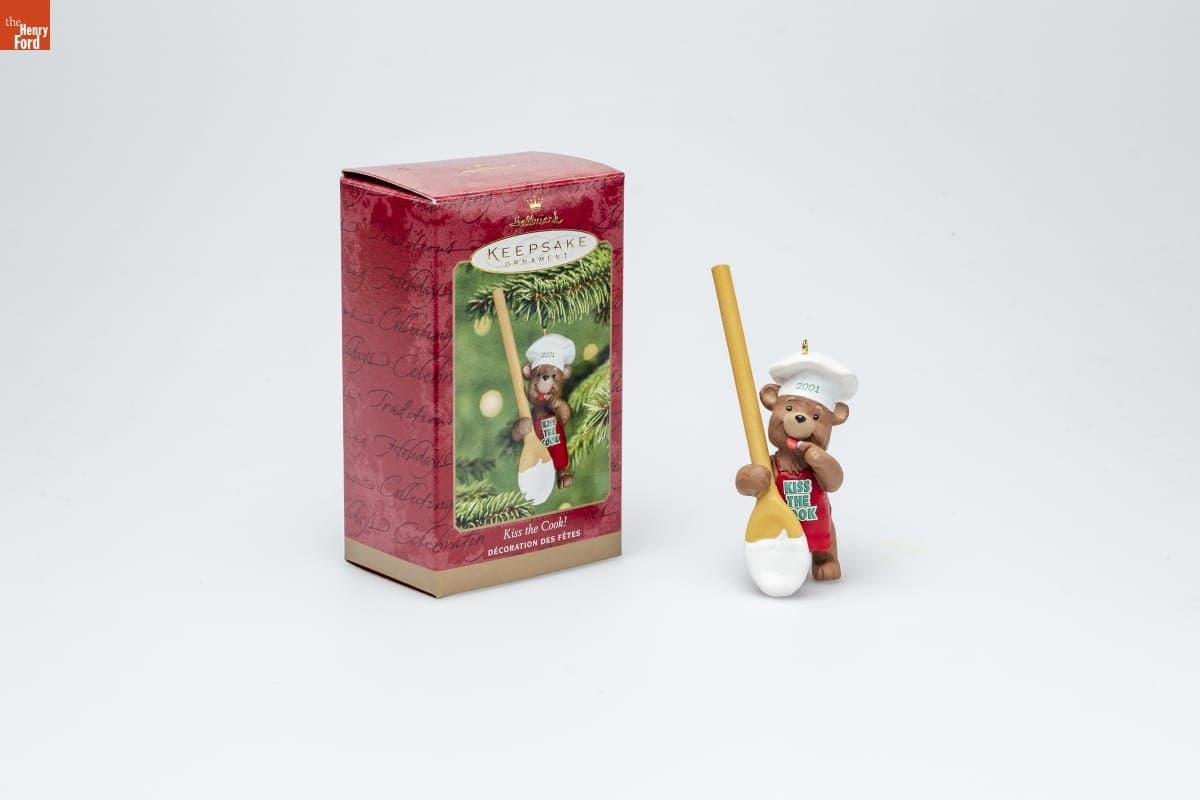 Hallmark "Kiss the Cook!" Christmas Ornament, 2001