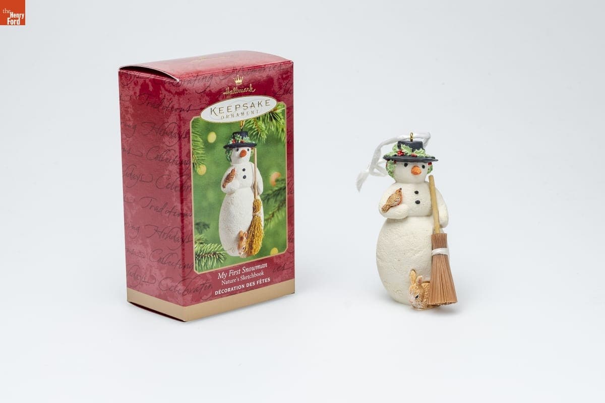 Hallmark "Nature's Sketchbook: My First Snowman" Christmas Ornament, 2001