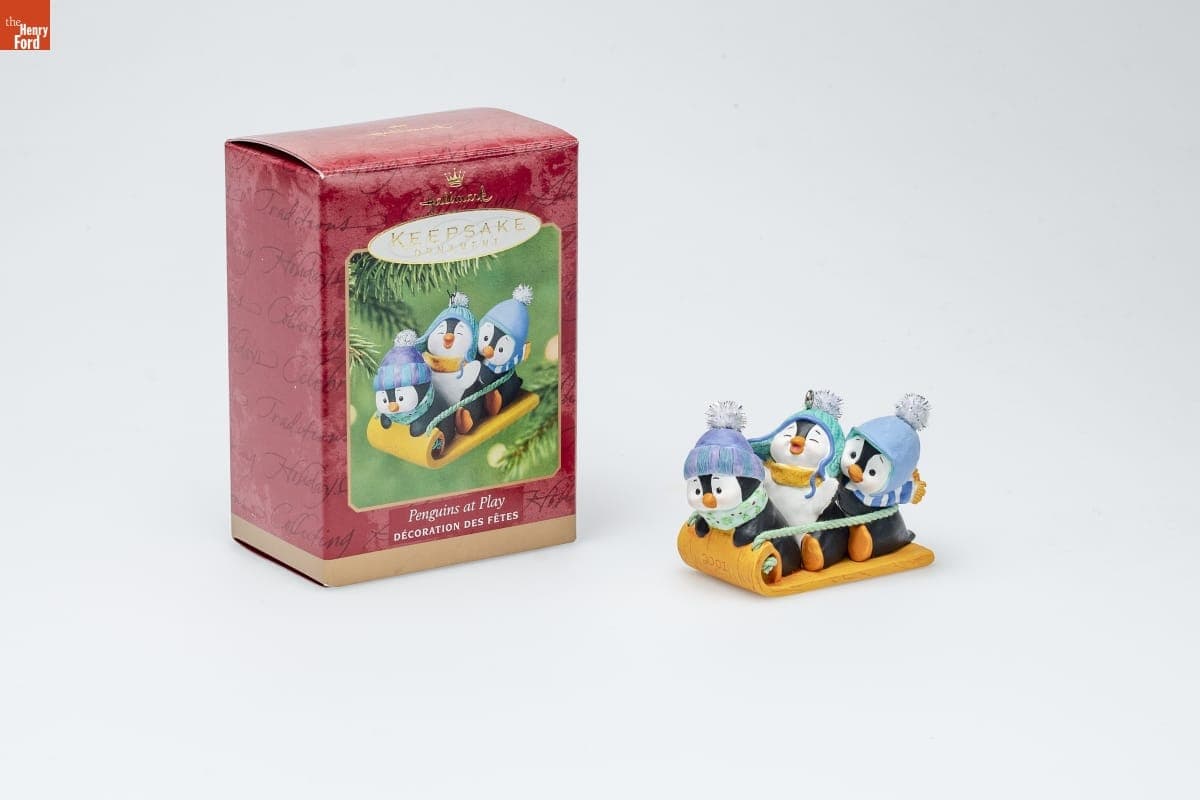 Hallmark "Penguins at Play" Christmas Ornament, 2001