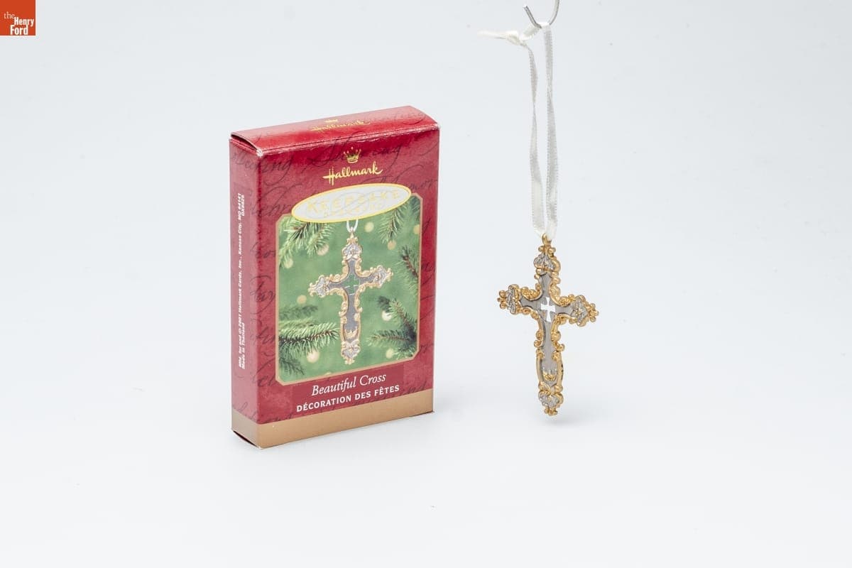 Hallmark "Beautiful Cross" Christmas Ornament, 2001