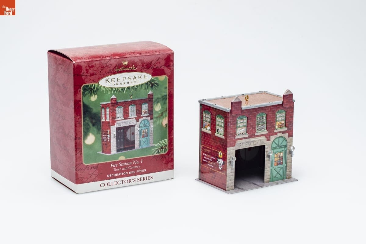 Hallmark "Town and Country Series: Fire Station No. 1" Christmas Ornament, 2001