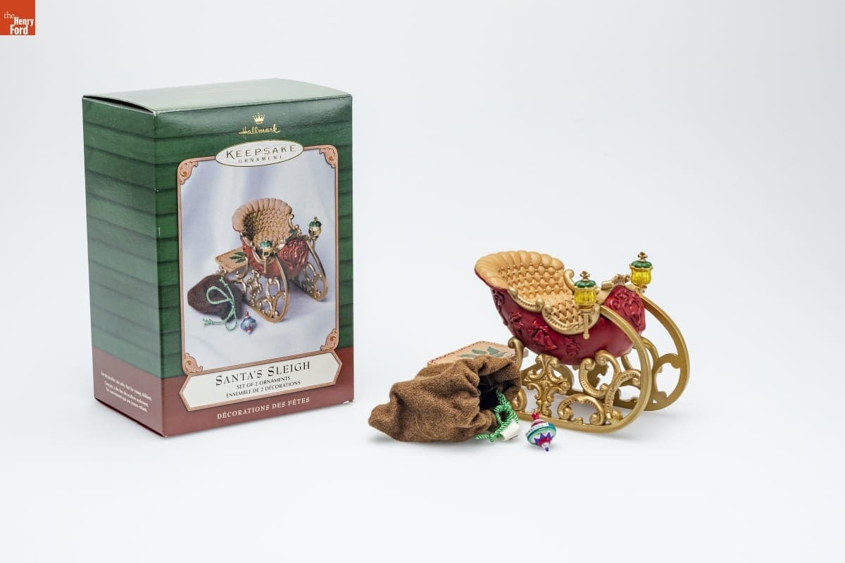 Hallmark "Santa's Sleigh" Christmas Ornaments, 2001